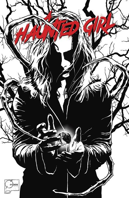 A Haunted Girl #1 1/25 Joe Quesada Black & White Variant (Image, 2023)