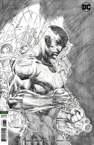 Justice League #6 1/100 Jim Lee John Stewart Green Lantern Sketch
