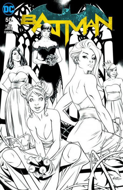 Batman #50 Alé Garza Coliseum of Comics Black & White Bridesmaids Variant (DC, 2018)