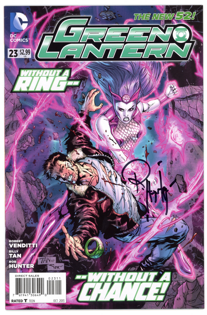 Green Lantern #23 (DC, 2013) - Signed - Rob Hunter