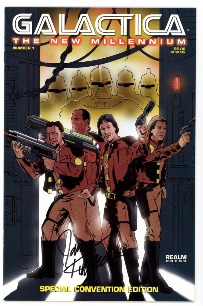 Galactica The New Millennium #1 Convention Edition (Realm, 1999) - Signed