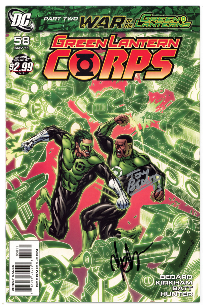 Green Lantern Corps #58 (DC, 2011) - Signed - Tony Bedard - Tyler Kirkham