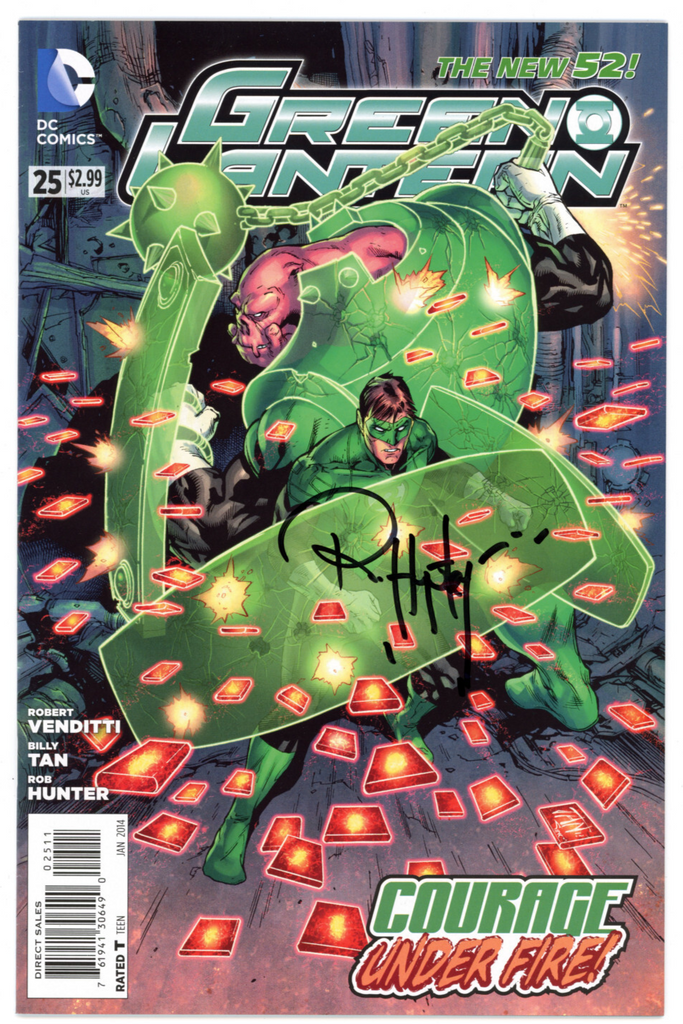 Green Lantern #25 (DC, 2013) - Signed - Rob Hunter