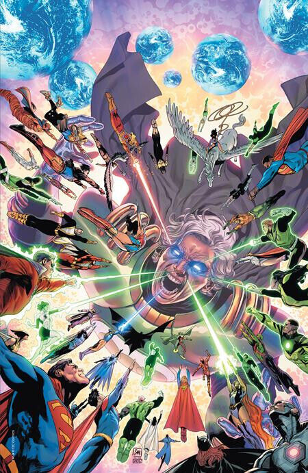 Dark Crisis on Infinite Earths #6 1:100 Alejandro Sanchez & Daniel Sampere Virgin Foil Variant (DC, 2022)