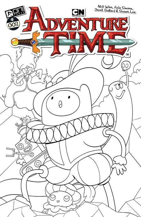Adventure Time #2 1:50 Nick Winn Black & White Variant (Oni, 2025)