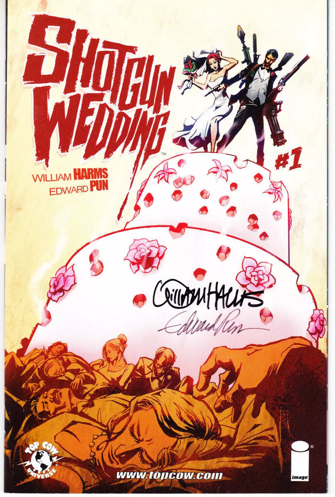 Shotgun Wedding #1 1/5 Edward Pun Variant (Image, 2014) - Signed