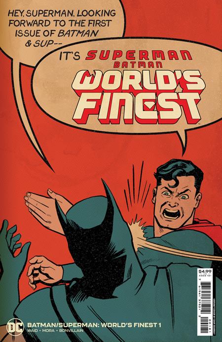 Batman Superman World's Finest #1 1/25 Chip Zdarsky Superman Slap Variant (DC, 2022)