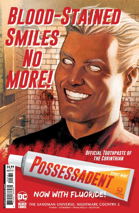 Sandman Universe Nightmare Country #3 1/25 Dave Johnson Card Stock Variant (DC, 2022)