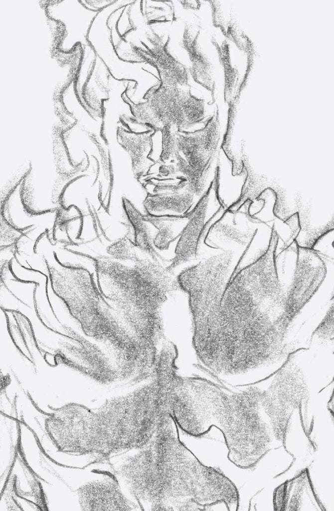 Fantastic Four #24 1/100 Alex Ross Human Torch Timeless Sketch Virgin Art Variant (Marvel, 2020)