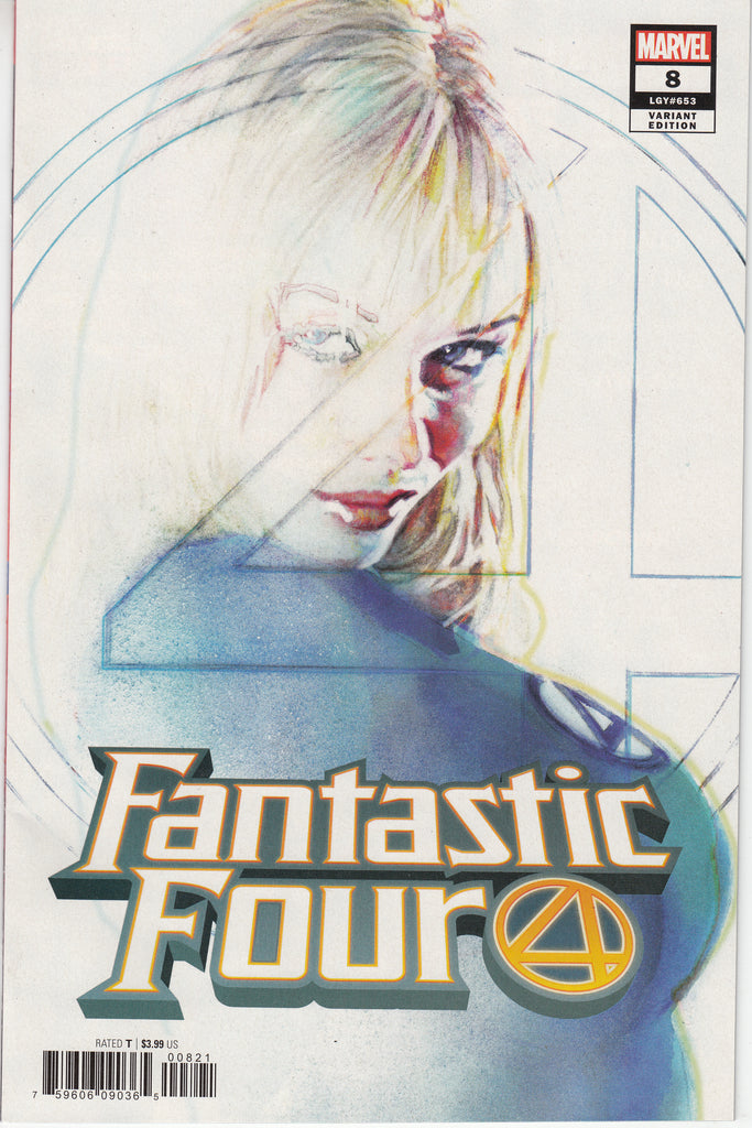Fantastic Four #8 1/25 Bill Sienkiewicz Invisible Woman Variant (Marvel, 2019)