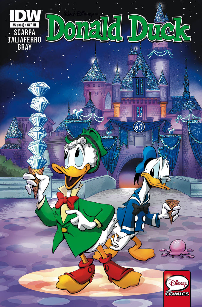 Donald Duck #2 1/25 James Silvani Disney Legacy Disneyland 60th Anniversary Variant (IDW, 2015)