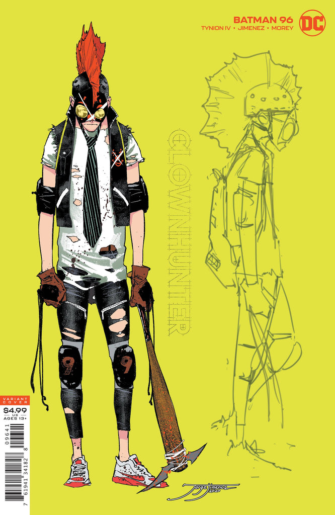 Batman #96 1/25 Jorge Jiménez Clownhunter Card Stock Variant (DC, 2020)