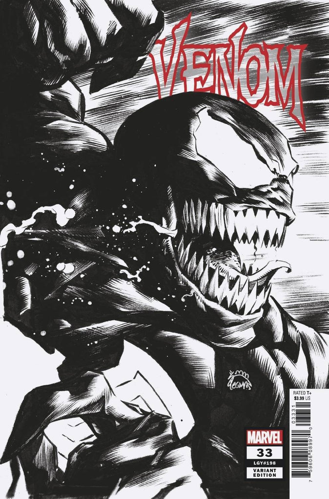 Venom #33 1/100 Ryan Stegman Black & White Variant (Marvel, 2021)