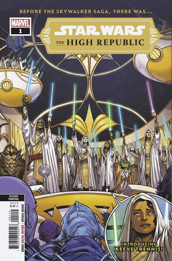 Star Wars The High Republic #1 Second Printing Variant (Marvel, 2021)
