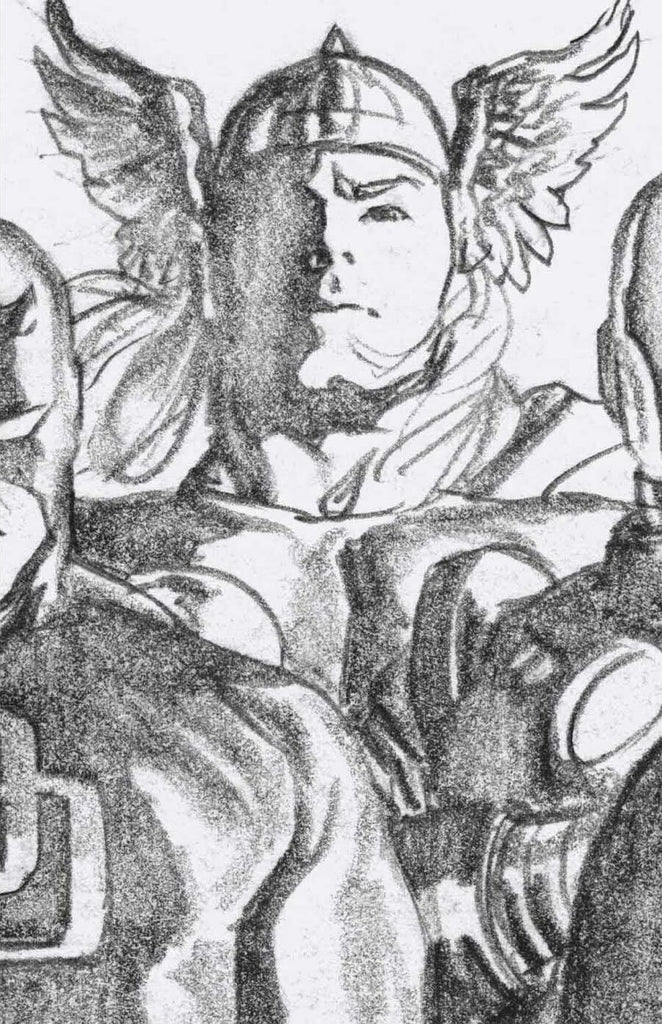 Thor #8 1/100 Alex Ross Thor Timeless Virgin Art Sketch Variant (Marvel, 2020)