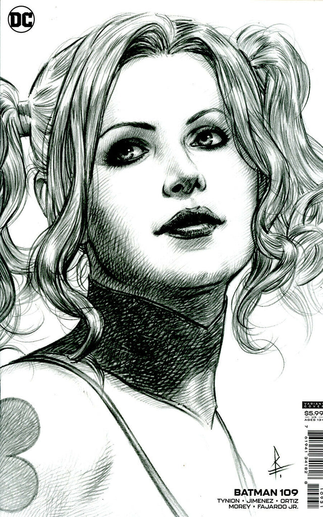 Batman #109 1/25 Riccardo Federici Cardstock Harley Quinn Sketch Variant (DC, 2021)