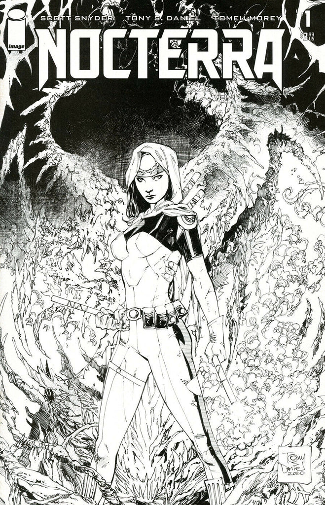 Nocterra #1 1/100 Tony S. Daniel Black & White Variant (Image, 2021)