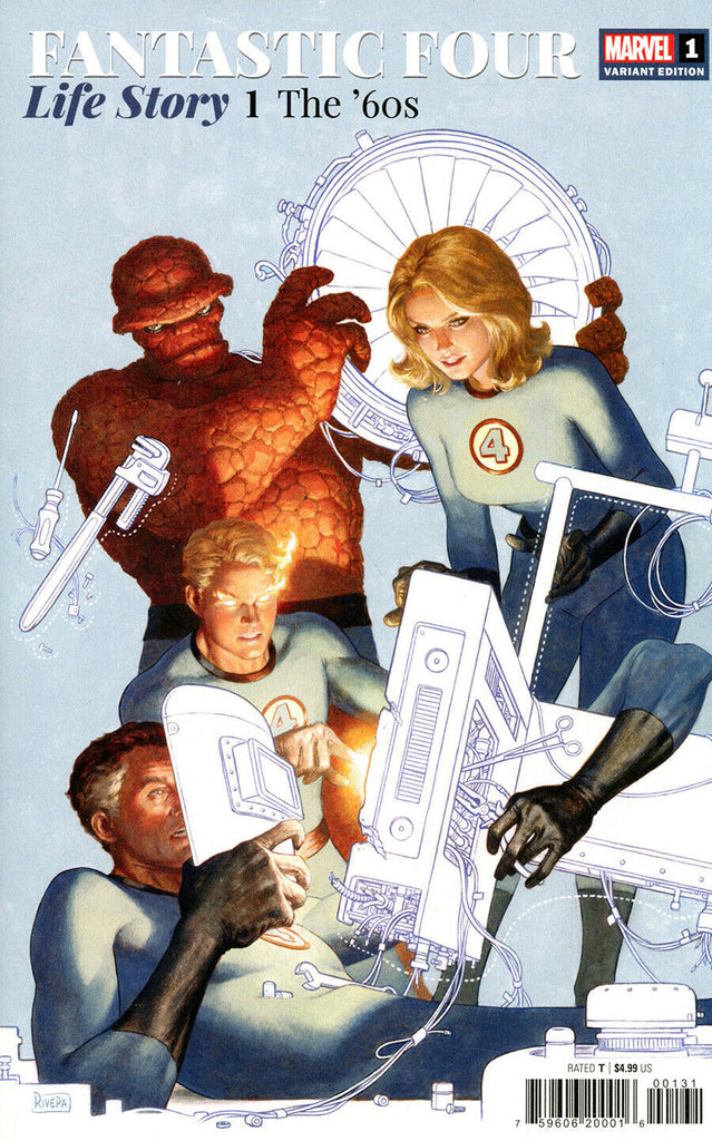 Fantastic Four Life Story #1 1/25 Paolo Rivera Variant (Marvel, 2021)