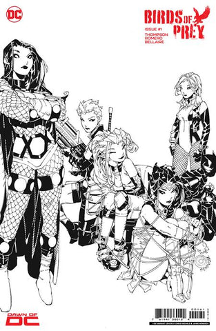 Birds of Prey #1 1/50 Chris Bachalo Black & White Card Stock Variant (DC, 2023)