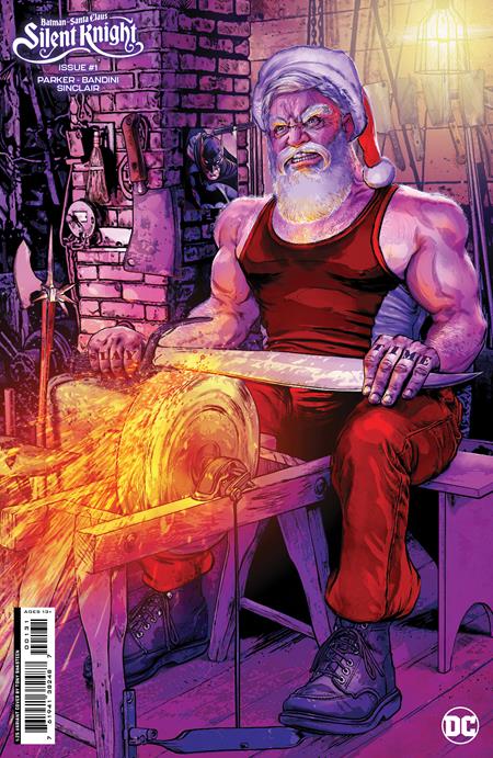 BATMAN SANTA CLAUS SILENT KNIGHT #1 (OF 4) CVR E INC 1:25 TONY SHASTEEN CARD STOCK VAR