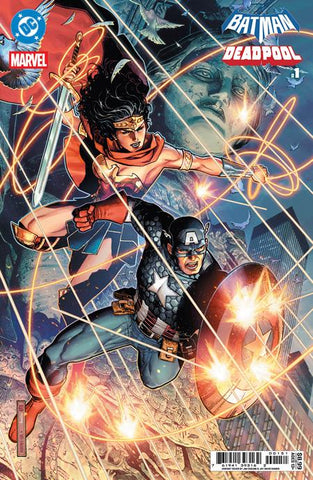 DC MARVEL BATMAN DEADPOOL #1 (ONE SHOT) CVR E JIM CHEUNG WONDER WOMAN CAPTAIN AMERICA CARD STOCK VAR