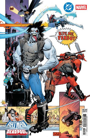 DC MARVEL BATMAN DEADPOOL #1 (ONE SHOT) CVR M SEAN GORDON MURPHY LOBO DEADPOOL CARD STOCK VAR