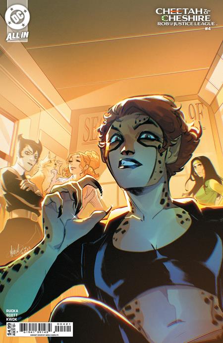 CHEETAH AND CHESHIRE ROB THE JUSTICE LEAGUE #4 (OF 6) CVR C MIRKA ANDOLFO CARD STOCK VAR