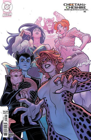 CHEETAH AND CHESHIRE ROB THE JUSTICE LEAGUE #5 (OF 6) CVR C ELIZABETH TORQUE CARD STOCK VAR