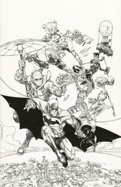 Batman Fortnite Zero Point Batman Day Special Edition #1 1:4 Kenneth Rocafort Black & White Card Stock Variant (DC, 2021)