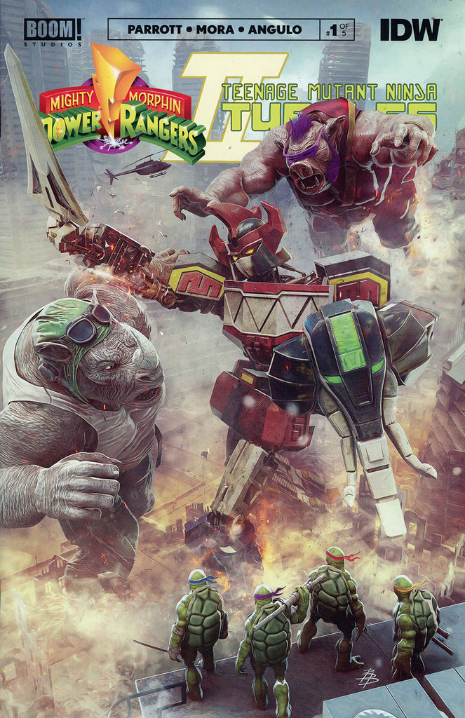 Mighty Morphin Power Rangers Teenage Mutant Ninja Turtles II #1 1/150 Bjorn Barends Variant (Boom! Studios/IDW, 2022)