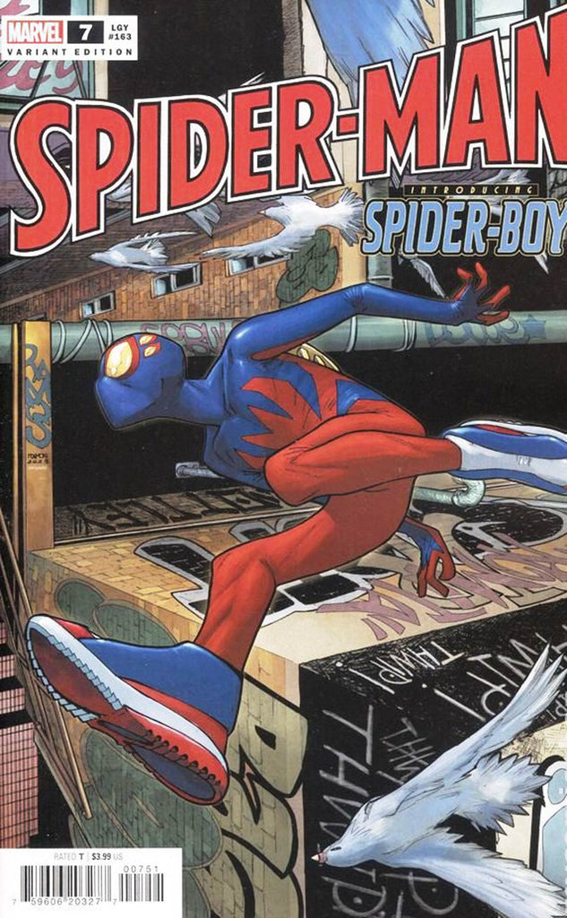 Spider-Man #7 Humberto Ramos Top Secret Spider-Boy Spoiler Variant (Marvel, 2023)