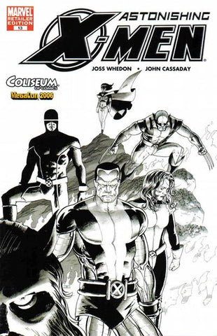 Astonishing X-Men #13 John Cassaday Coliseum of Comics MegaCon 2006 Black & White Variant (Marvel, 2006)