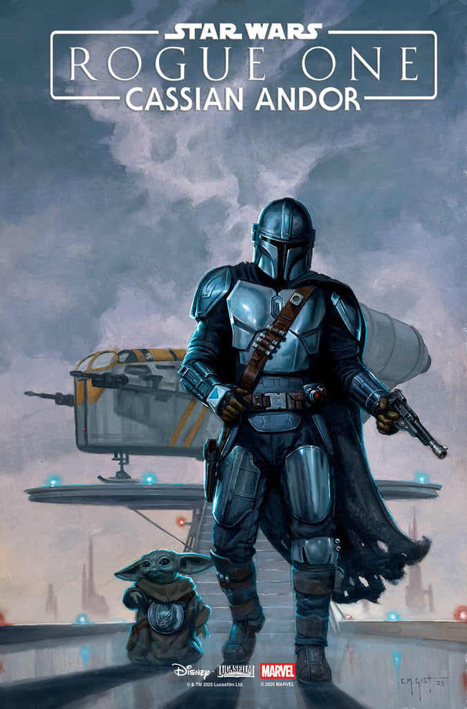 STAR WARS: ROGUE ONE - CASSIAN ANDOR #1 E.M. GIST MANDALORIAN & GROGU VARIANT