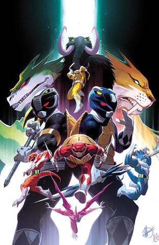 Mighty Morphin Power Rangers Teenage Mutant Ninja Turtles II #5 1/100 Matteo Scalera Virgin Art Variant (Boom! Studios/IDW, 2023)