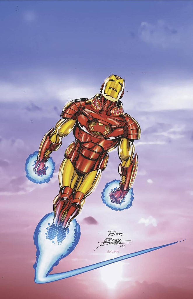 Invincible Iron Man #8 1/100 George Perez Virgin Art Variant (Marvel, 2023)