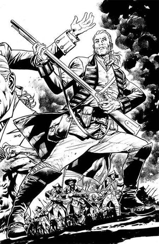 Redcoat #1 1/500 Bryan Hitch Black & White Virgin Art Variant (Image, 2024)