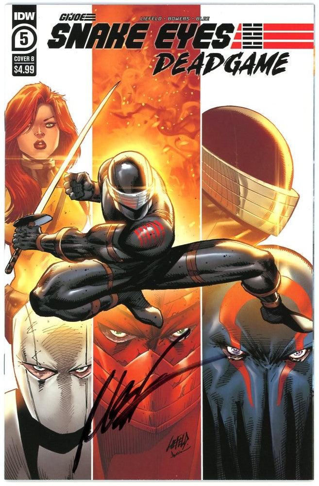 Snake Eyes Deadgame #5 Rob Liefeld Cover B (IDW, 2021) - Signed