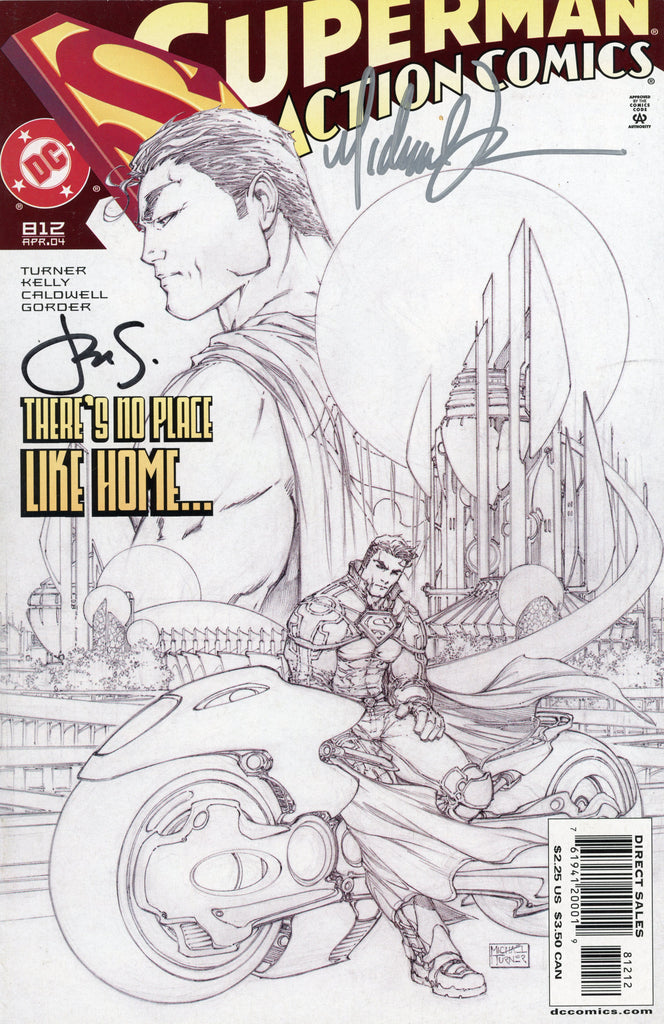 Action Comics #812 Michael Turner Second Printing Sketch Variant (DC, 2004) - Signed 2x