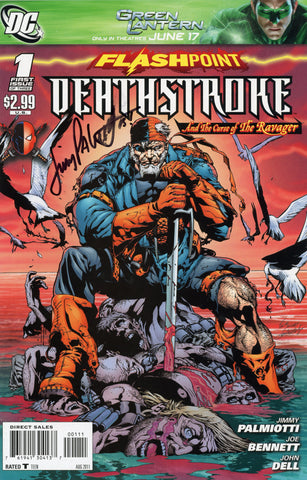 Flashpoint: Deathstroke & the Curse of the Ravager #1 Joe Bennett Cover (DC, 2011) - Signed