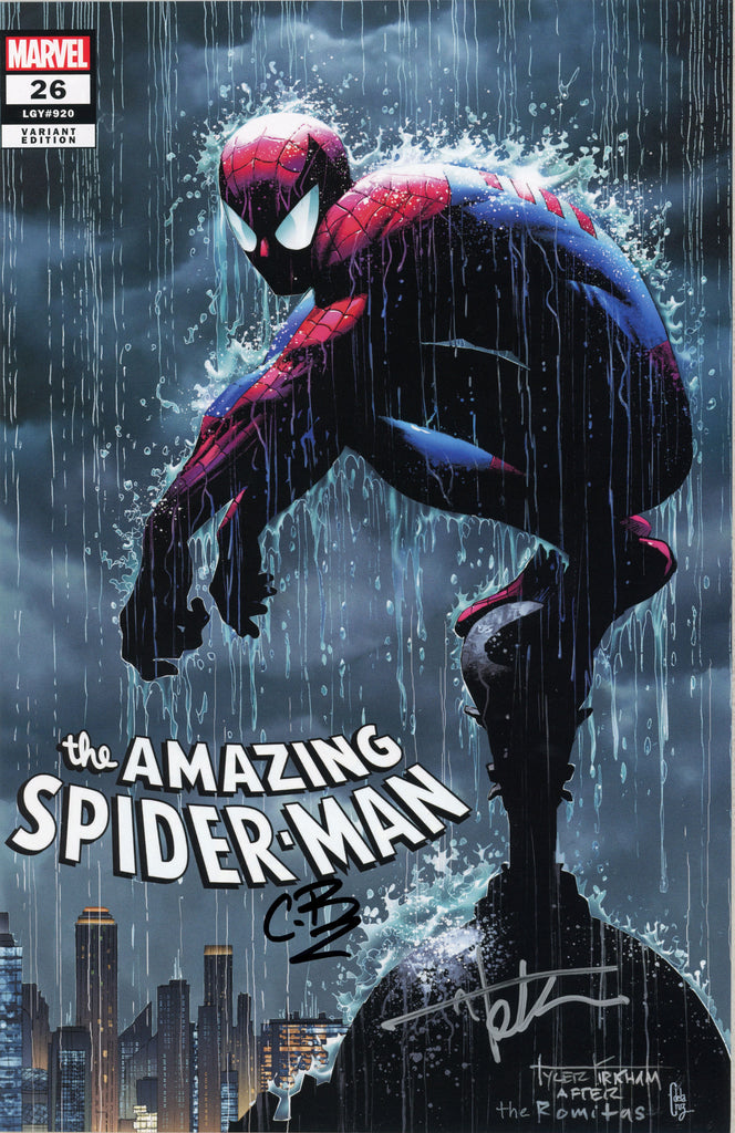 Amazing Spider-Man #26 Tyler Kirkham Spectral Comics Exclusive Romita Homage Variant (Marvel, 2023) - Signed x2