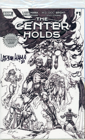 The Center Holds #1 1:50 M. D. Bright Sketch Variant (BOOM!, 2026) - Signed - Larry Hama - Sealed