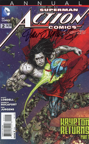 Action Comics Annual #2 Kenneth Rocafort Cover (DC, 2013) - Signed