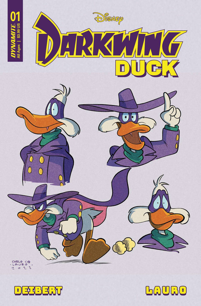 Darkwing Duck #1 1:100 Carlo Lauro Character Design Variant (Dynamite, 2023)