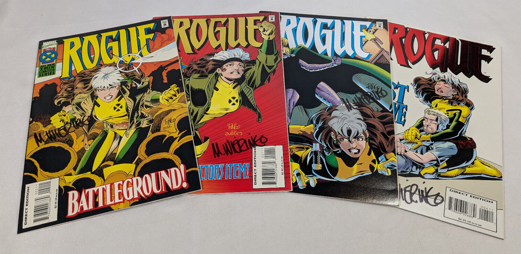 Rogue Limited Series #1-4 (Marvel, 1995) - Signed - Vintage