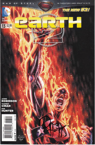 Earth 2 #13 (DC, 2013) - Signed