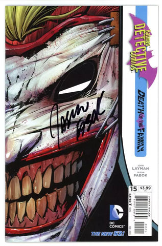 Detective Comics #15 Greg Capullo Die-cut Joker Cover (DC, 2012) - Signed