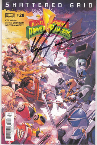 Mighty Morphin Power Rangers #28 Jamal Campbell Cover A (Boom!, 2018) - Signed