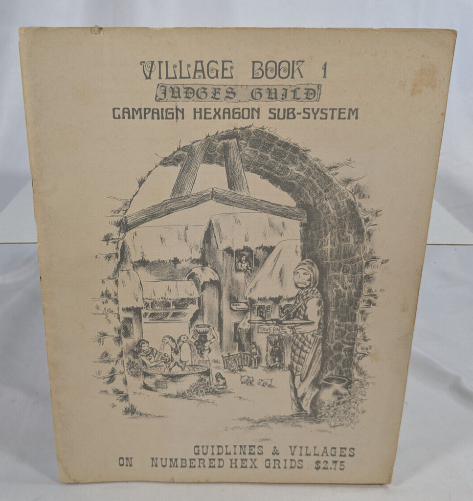 Village Book 1 Sourcebook SC (Judges Guild, 1978) - Vintage - First Printing