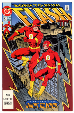 Flash #63 (DC, 1992) - Signed - Mark Waid - José Marzán Jr. - Vintage