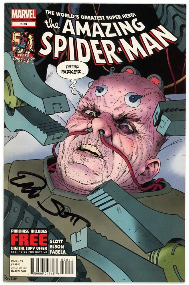 Amazing Spider-Man #698 Paolo Rivera Cover (Marvel, 2012) - Signed